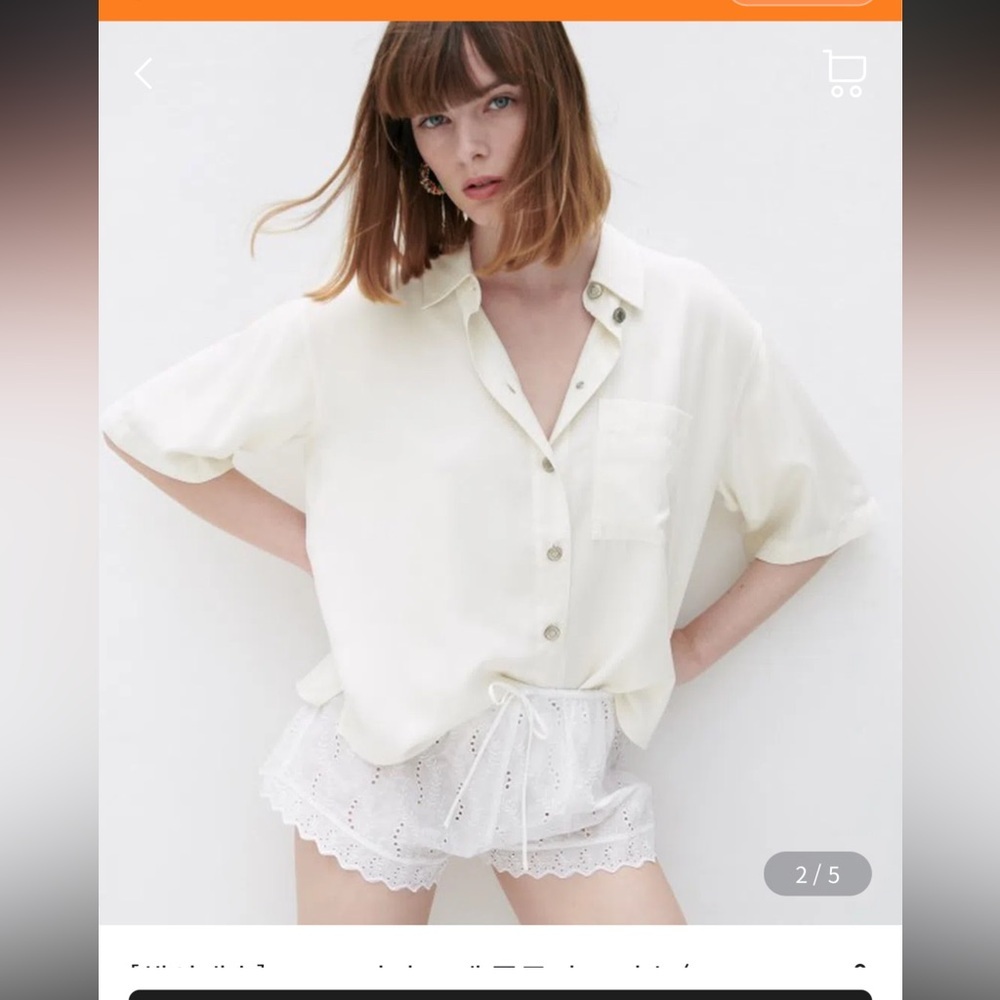 ZARA FLOWY TOP WITH POCKET SIZE S NWT